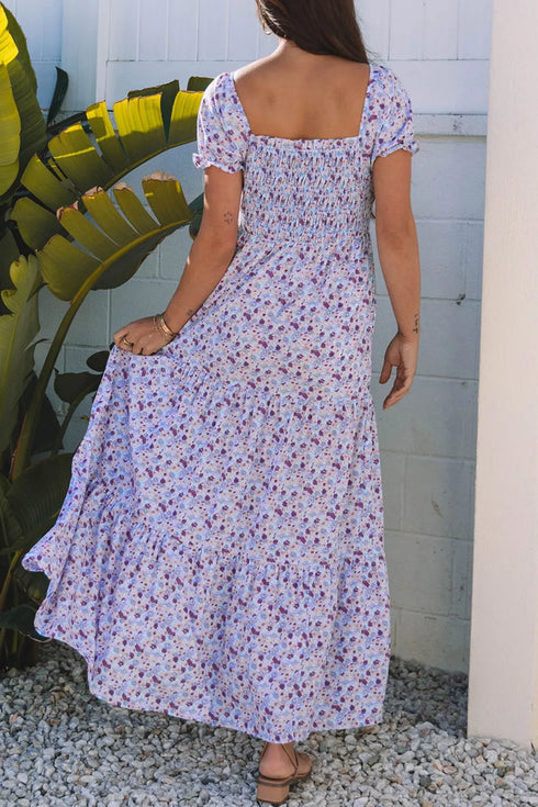 tiered-floral-shirred-high-waist-maxi-dress OhSoStyled - Sophia's Style in Lavender-2